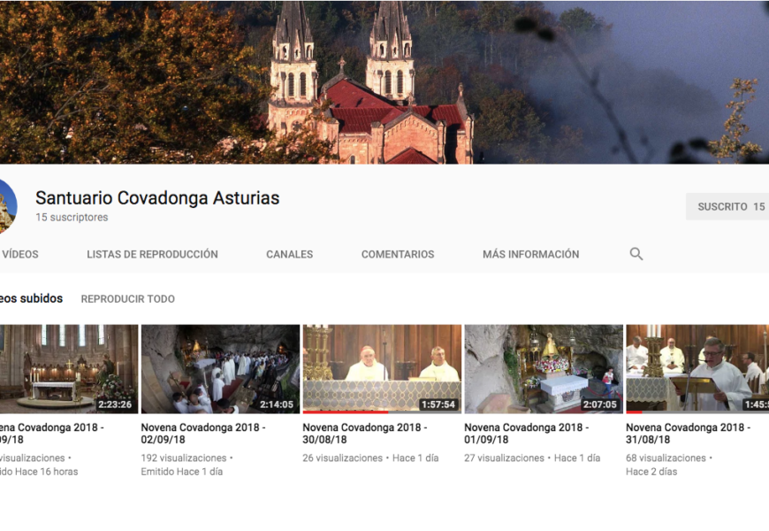 La Novena de Covadonga, en directo a través de Youtube