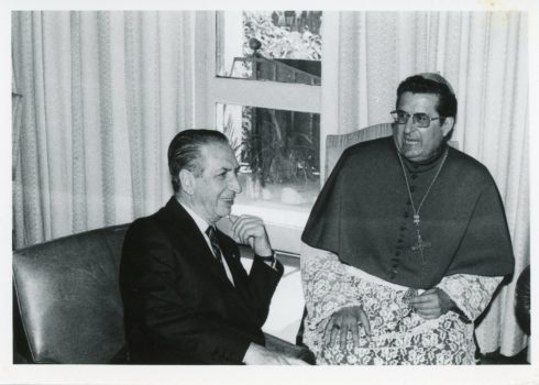Con el entonces presidente del Principado de Asturias, Rafael Fernández Álvarez