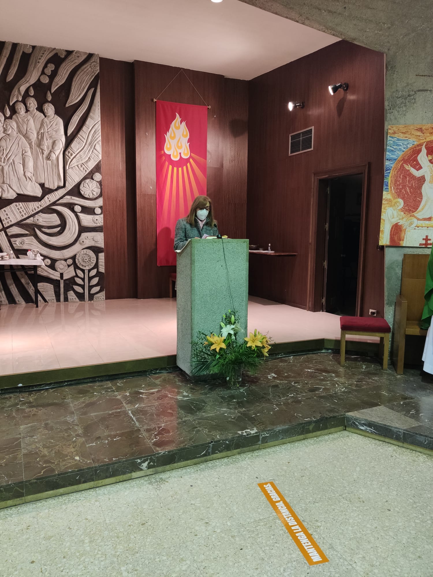 Palabras finales de la responsable de la Adoración Perpetua en Gijón, Marisa Fernández Valdés
