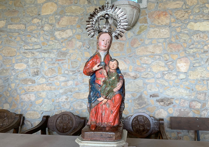 La imagen de la Virgen de la Cabeza, restaurada