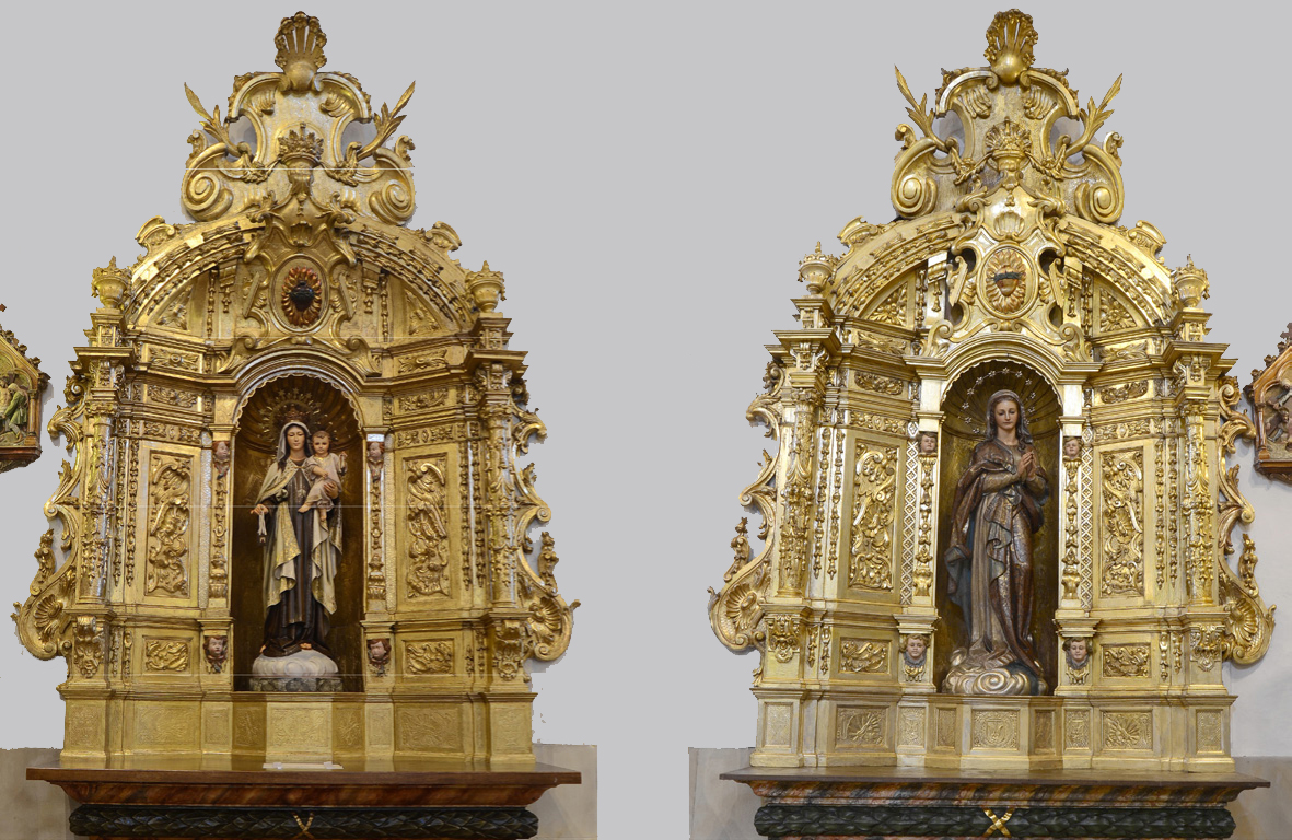 Parroquias con mucho Arte. Retablos de la Virgen del Carmen y de La  Inmaculada, iglesia de Noreña - Arzobispado Oviedo