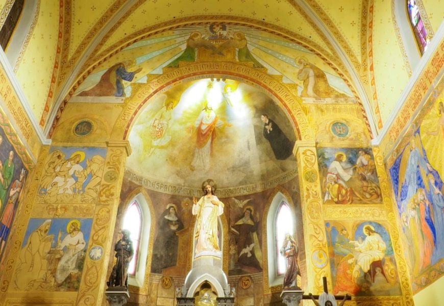 Parroquias con mucho arte. Pinturas de la iglesia del Sagrado Corazón de Villalegre (Avilés)