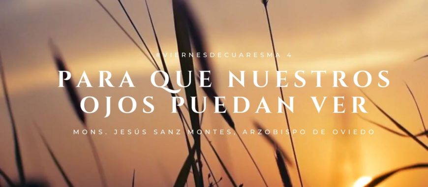 «Para que nuestros ojos puedan ver». Reflexión en vídeo de Mons. Jesús Sanz