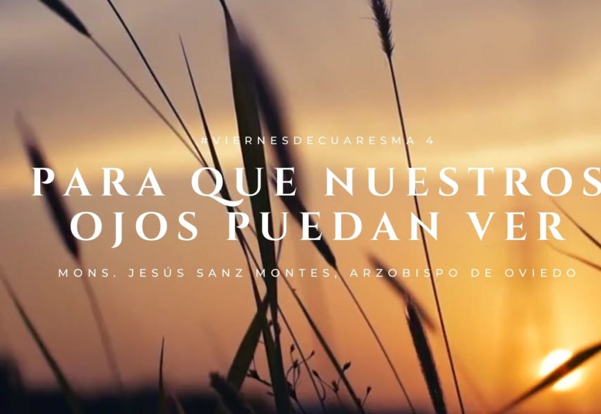 «Para que nuestros ojos puedan ver». Reflexión en vídeo de Mons. Jesús Sanz