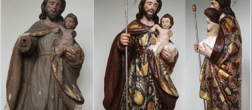 Parroquias con mucho arte. Imagen de San José con Niño, Iglesia de Santa María de Noreña