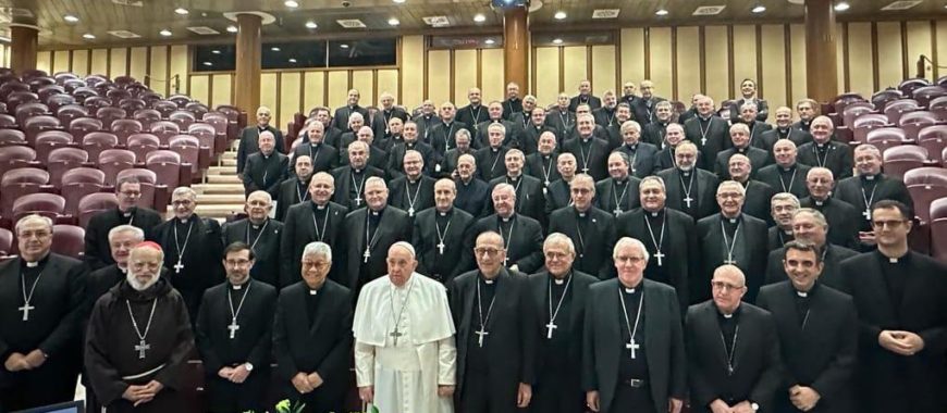 Reunión en Roma del Papa Francisco con los miembros de la Conferencia Episcopal