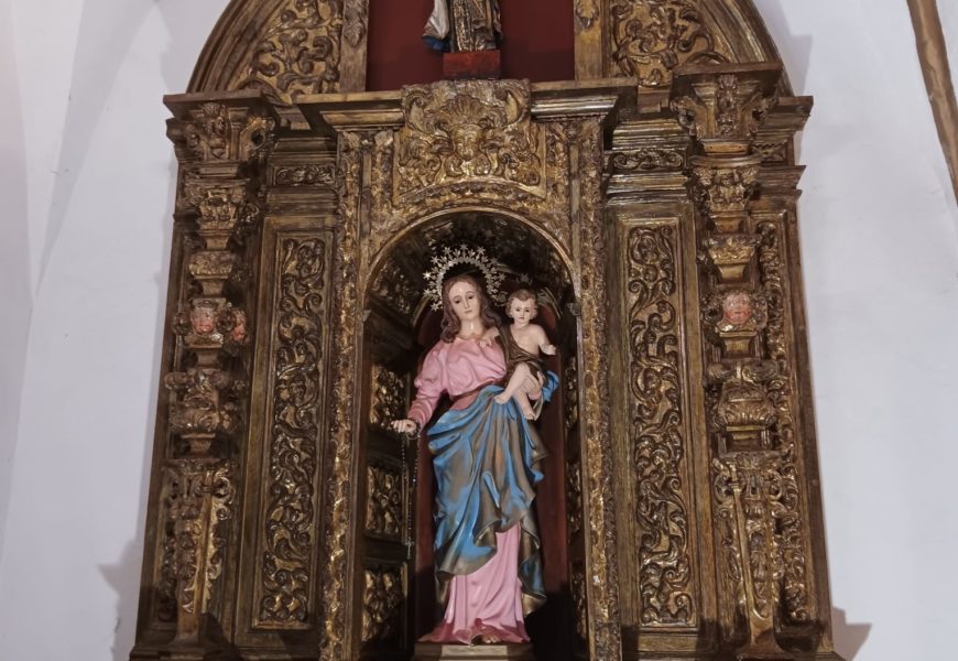 Parroquias con mucho arte. Retablo de la Virgen del Rosario (Santa María de Cancienes. Corvera)